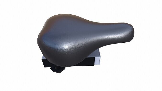 Bicycle Seat Low-poly 3D model 7