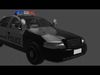 Police Car  Low-poly 3D model_1