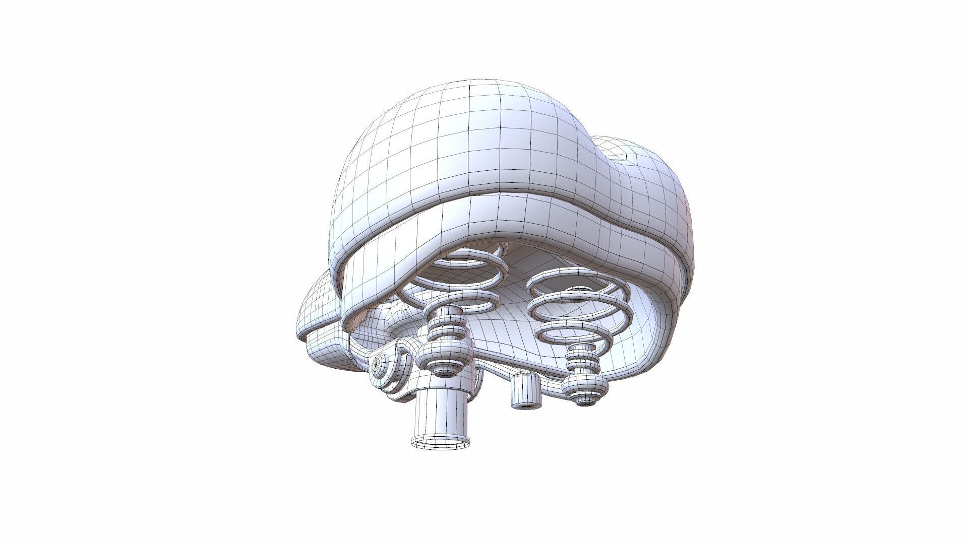 Bicycle Seat Low-poly 3D model_13