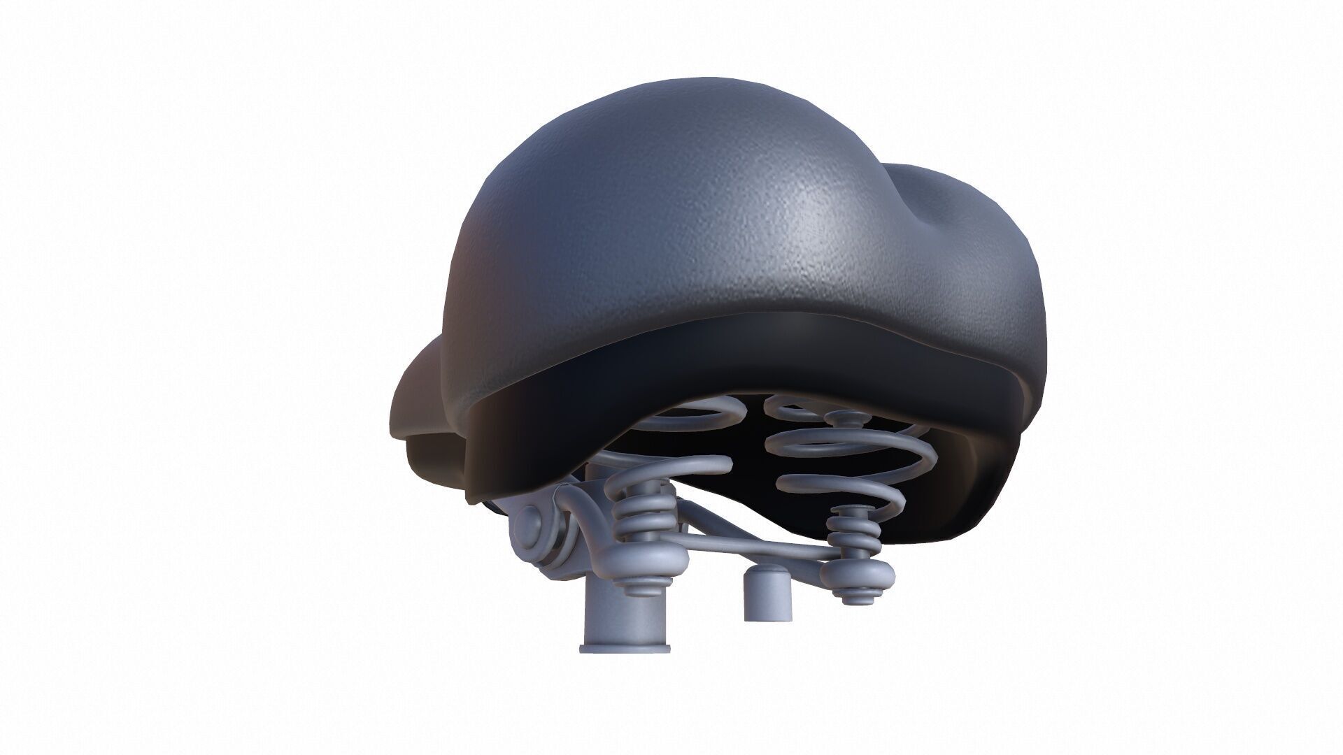 Bicycle Seat Low-poly 3D model_6