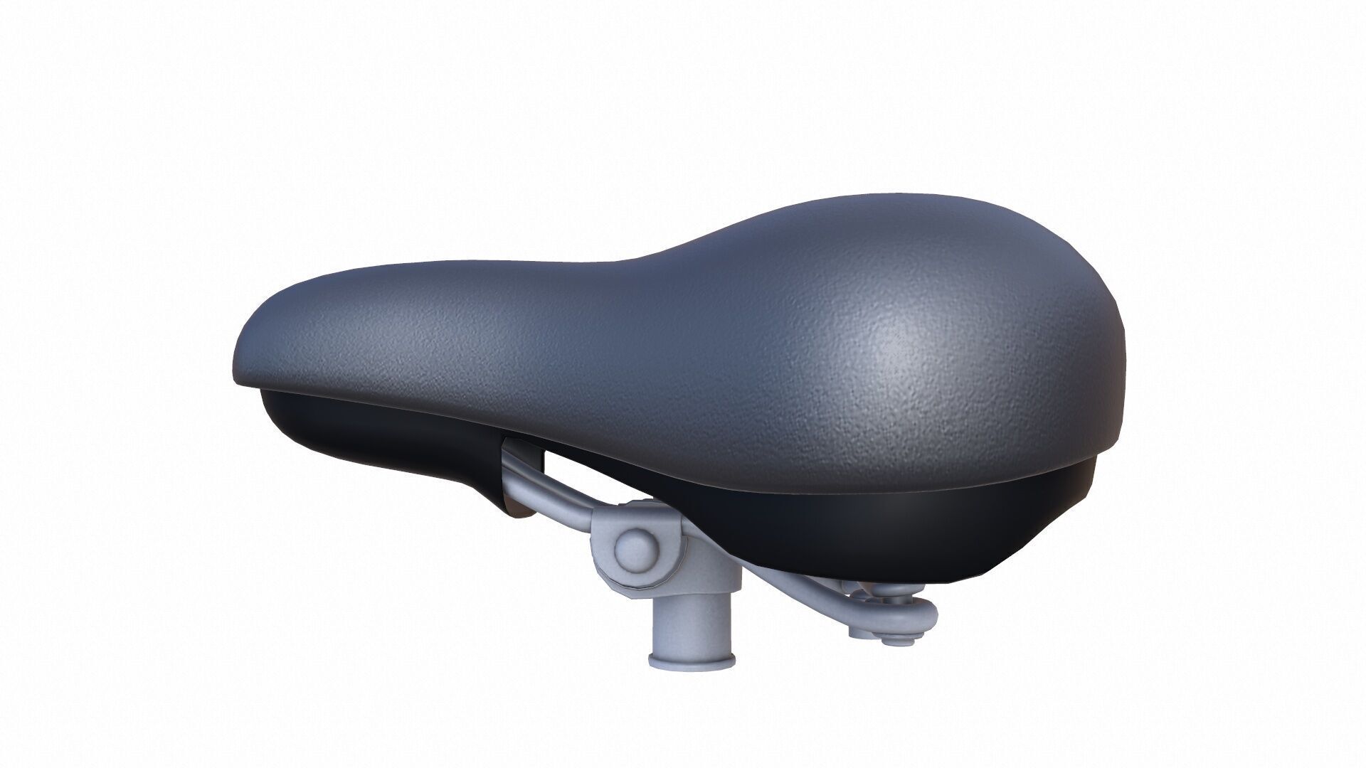 Bicycle Seat Low-poly 3D model_5