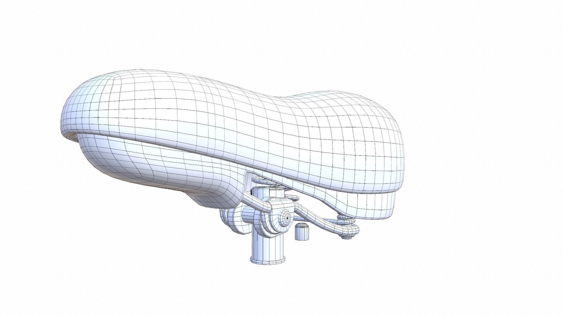 Bicycle Seat Low-poly 3D model_12