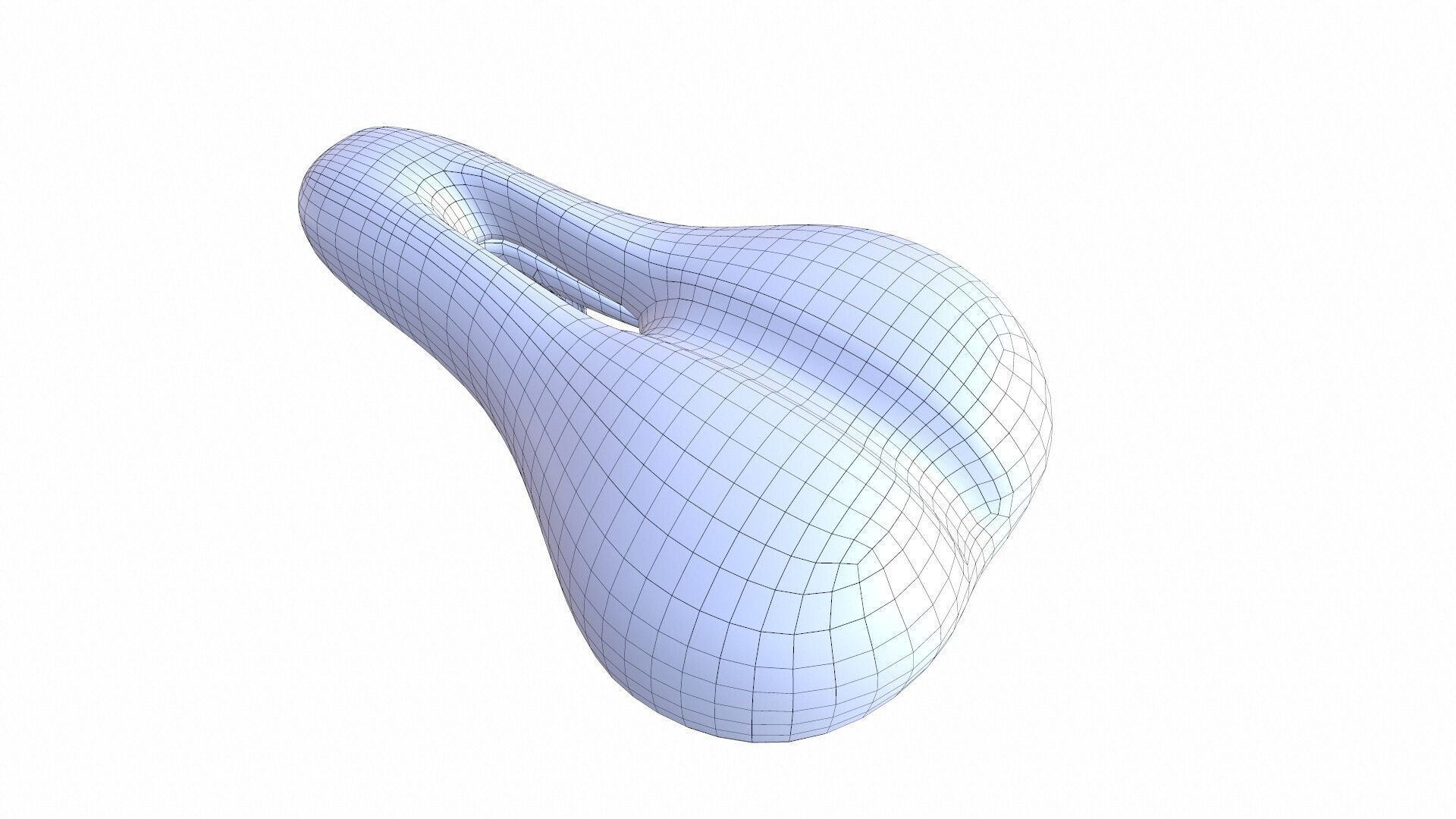 Bicycle Seat Low-poly 3D model_11