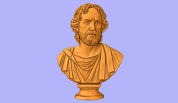 STL FILE BUST PLATAO  3D model