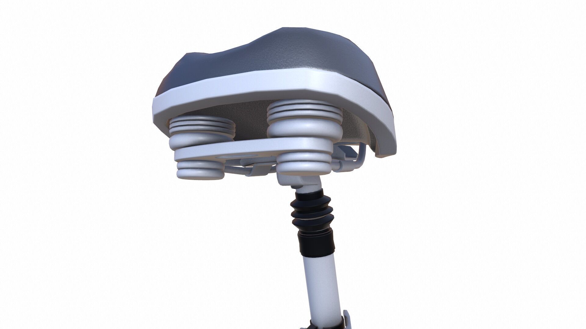 Bicycle Seat Low-poly 3D model_8