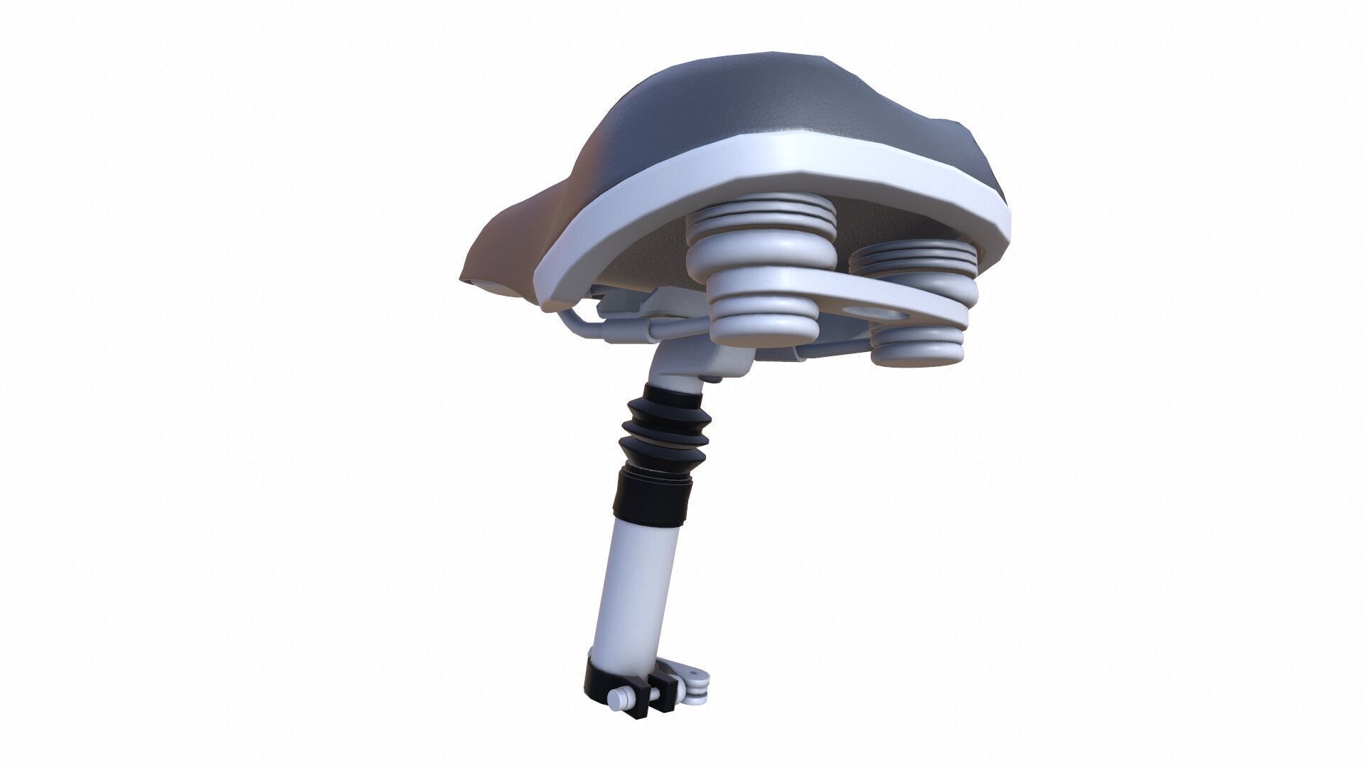 Bicycle Seat Low-poly 3D model_3