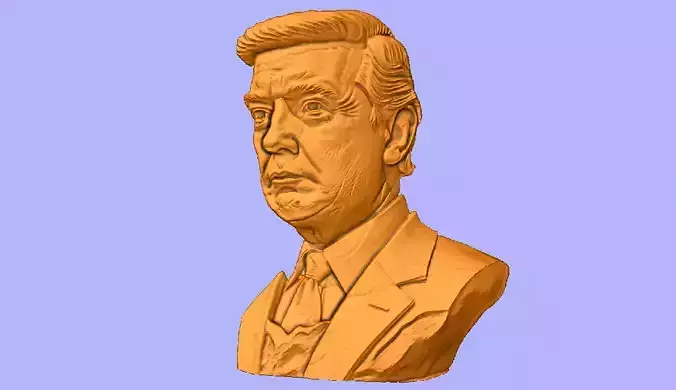 STL FILE BUST TRUMP
