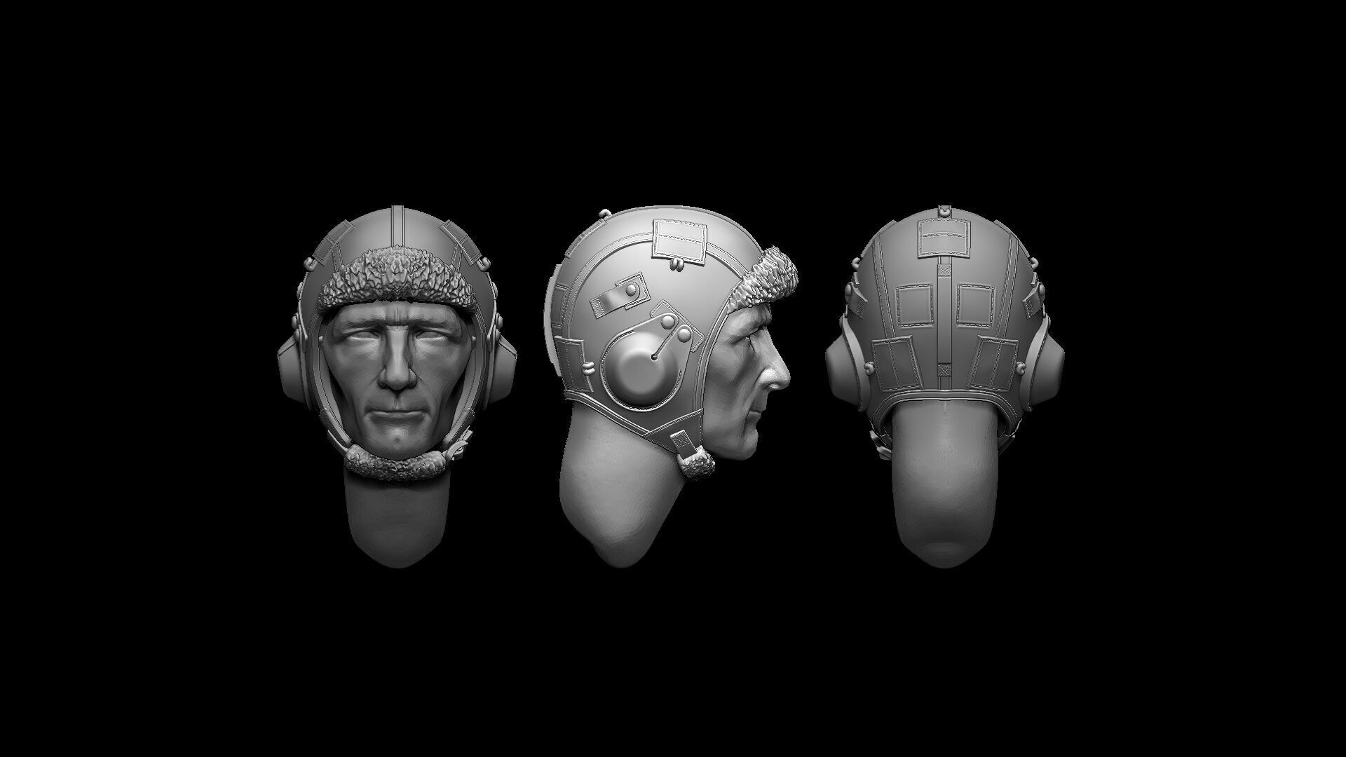 Pilot US Helmet 3D print model_3