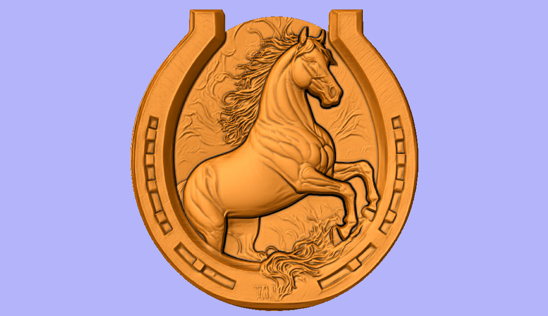 STL FILE CAVALO EMPINANDO 3D model_1