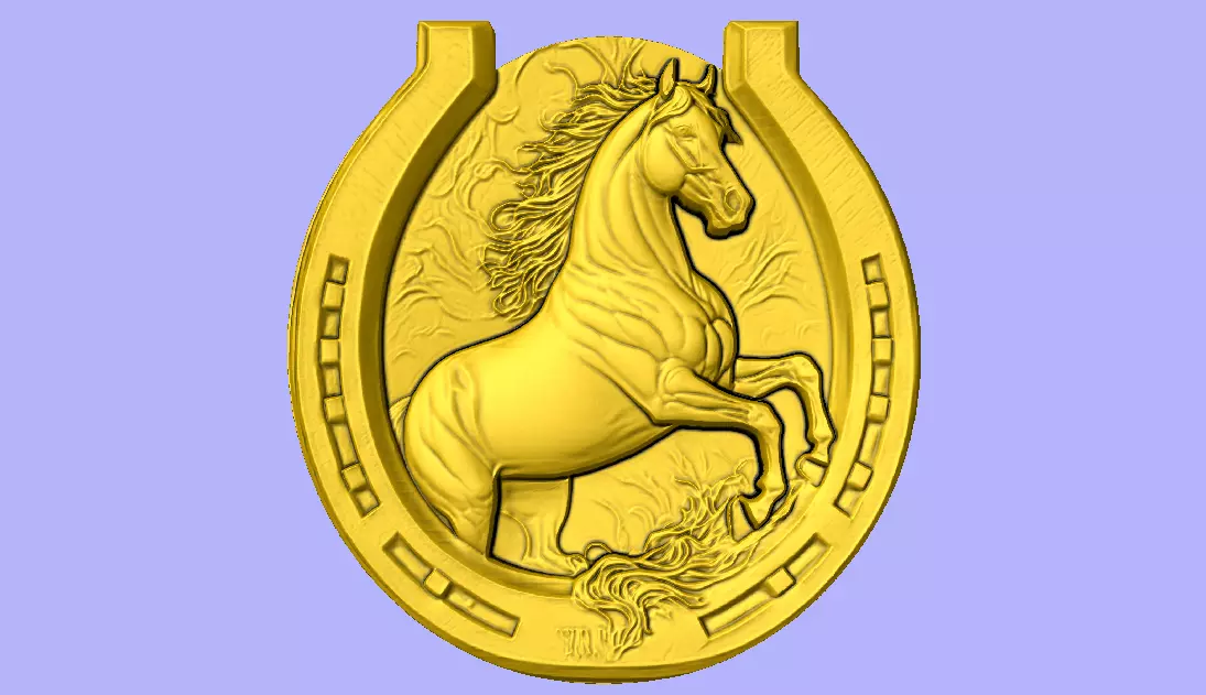 STL FILE CAVALO EMPINANDO 3D model_0