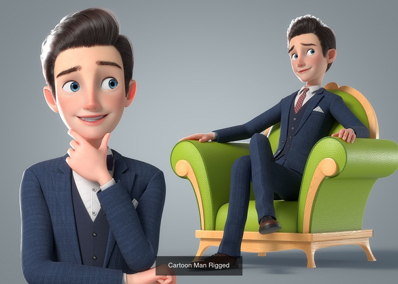 doctor man family V5 V7  3D Model Collection_11