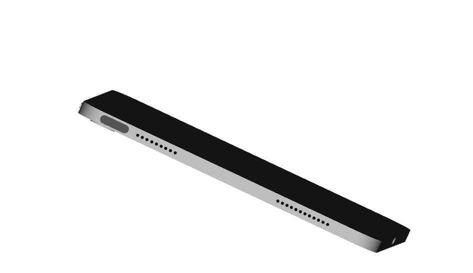 Apple iPad 2025  CAD Model 3D print model_3