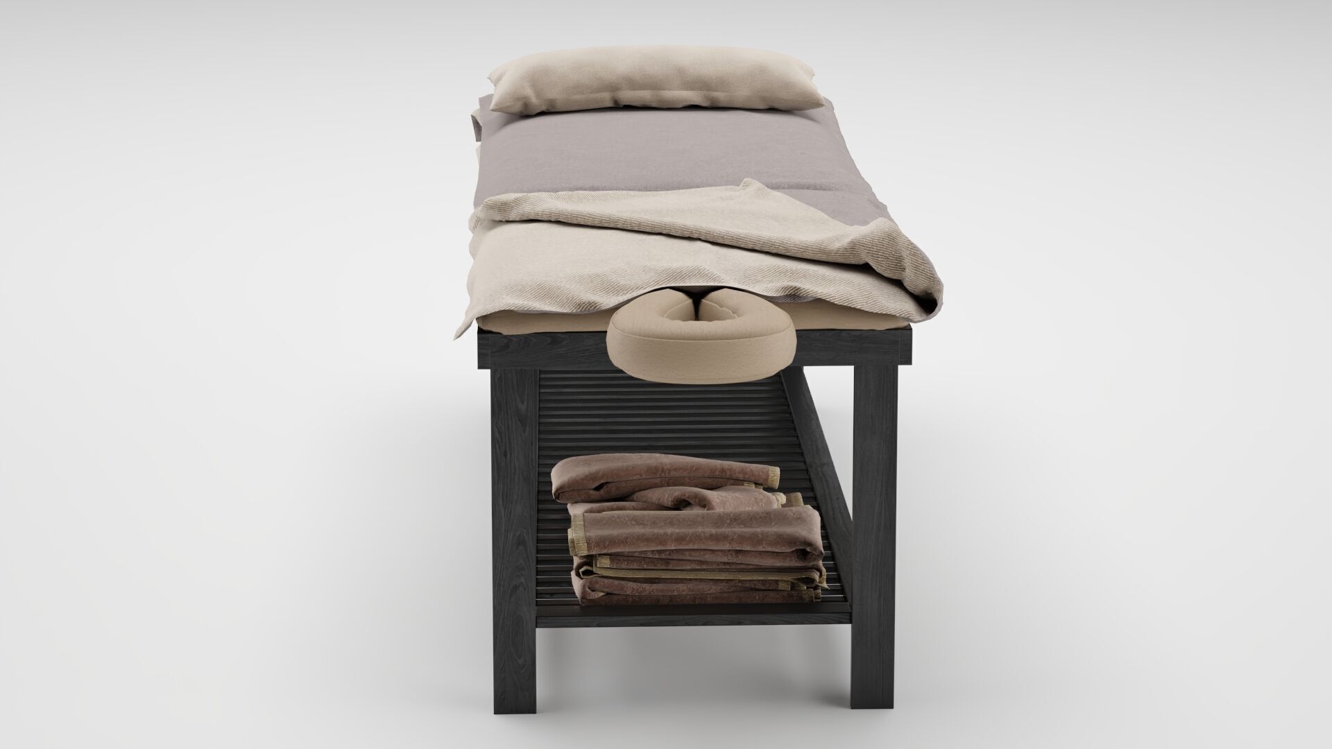Spa Bed Massage Table 3D model_6