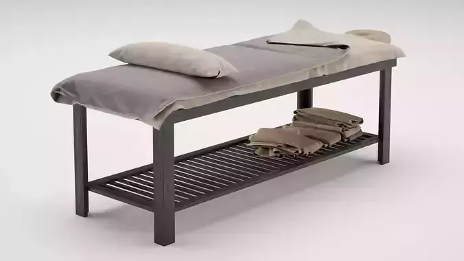 Spa Bed Massage Table 3D model Spa Bed Massage Table 3D model