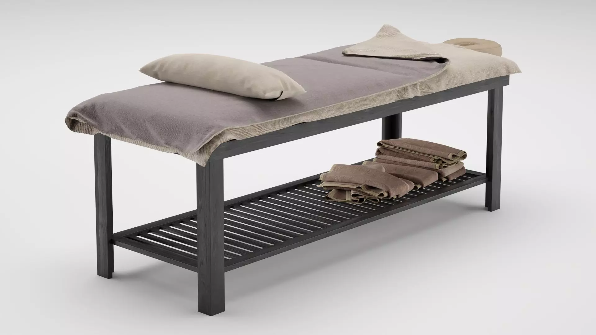 Spa Bed Massage Table 3D model_0