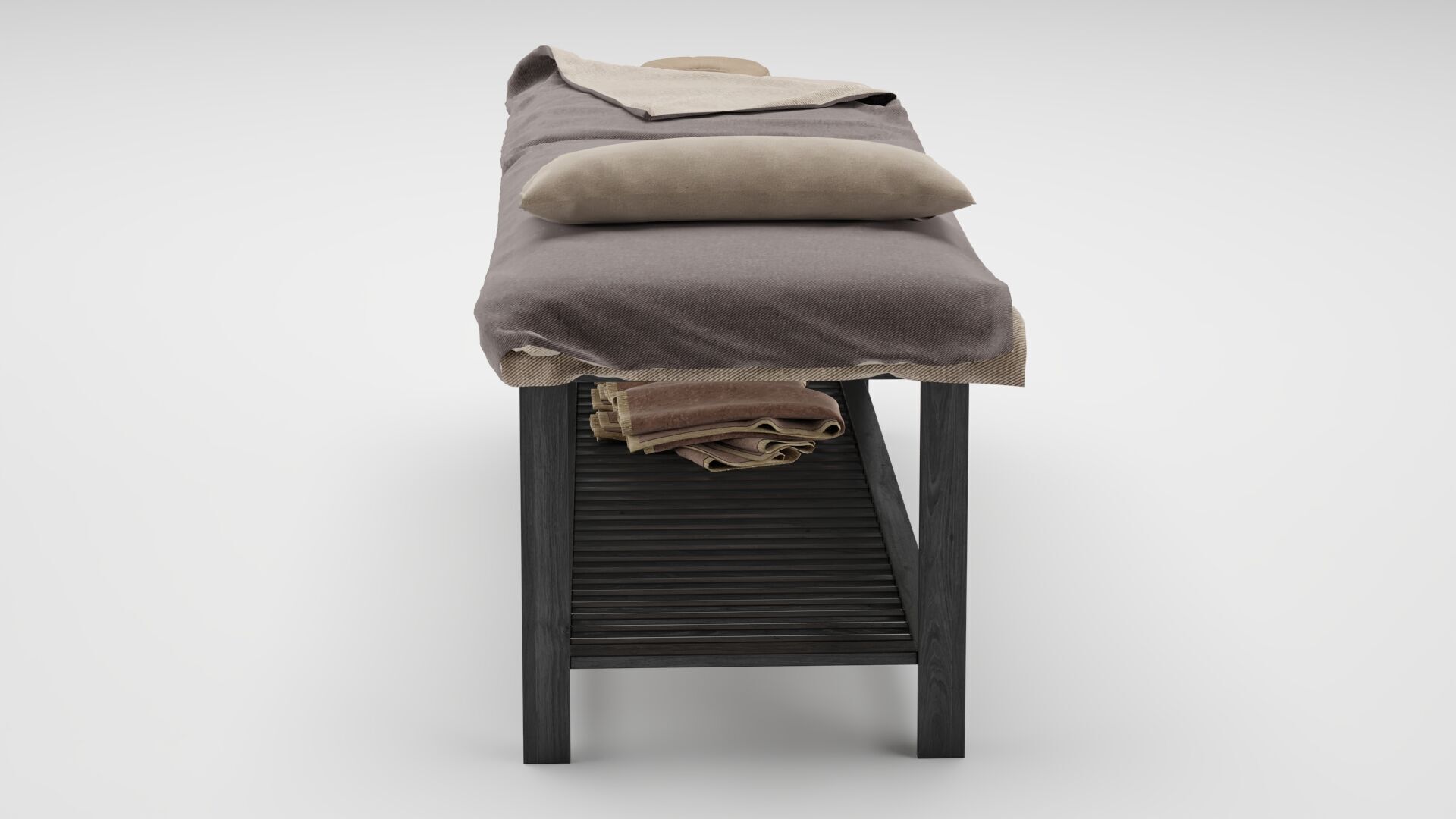 Spa Bed Massage Table 3D model_2