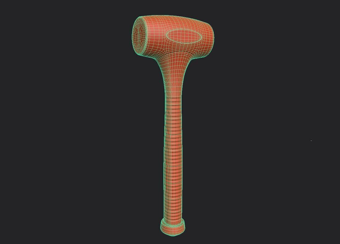 DB Hammer M01 Low-poly 3D model_1