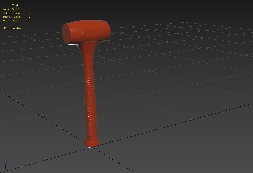 DB Hammer M01 Low-poly 3D model_2