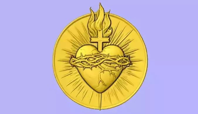 STL FILE SAGRADO CORACAO DE JESUS 3D print model
