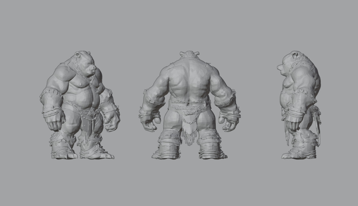 3D Monster Pig Model 3D model_6