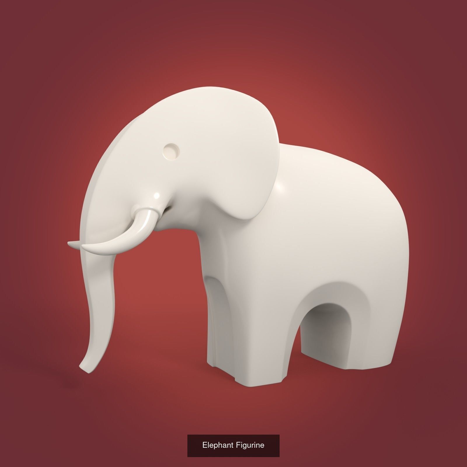 Abstract - Modern Horse and Bear Statues - Figurines 3D Model Collection_2