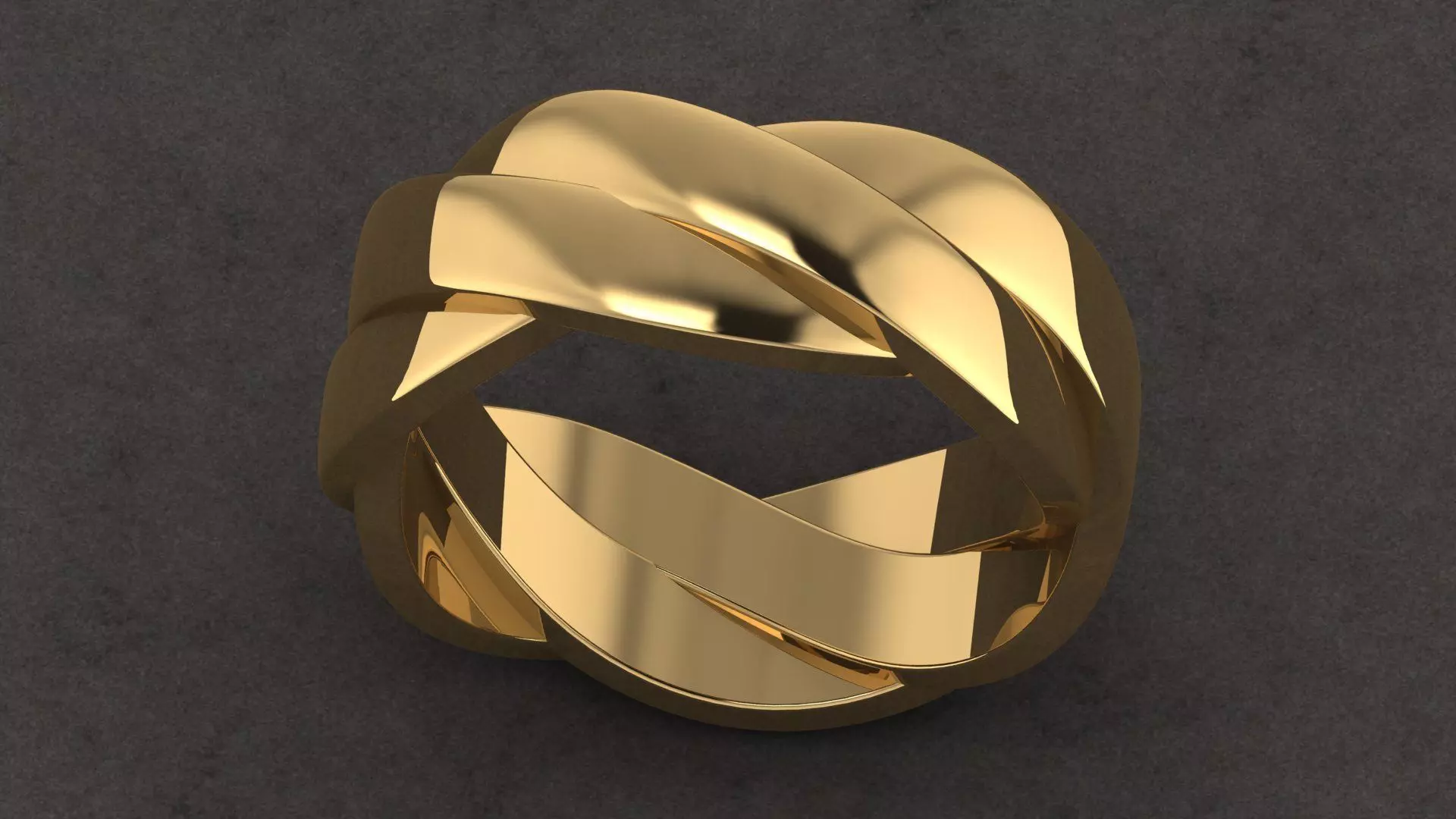 Twist Ring 3D print model