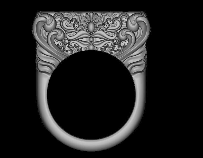 Ornament Ring 3D print model_6
