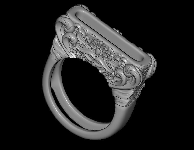 Ornament Ring 3D print model_10