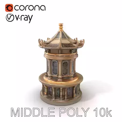 Intricate Drum Tower Architectural model pack