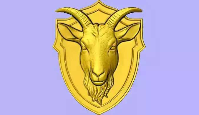 ESCUDO COM BODE 3D model