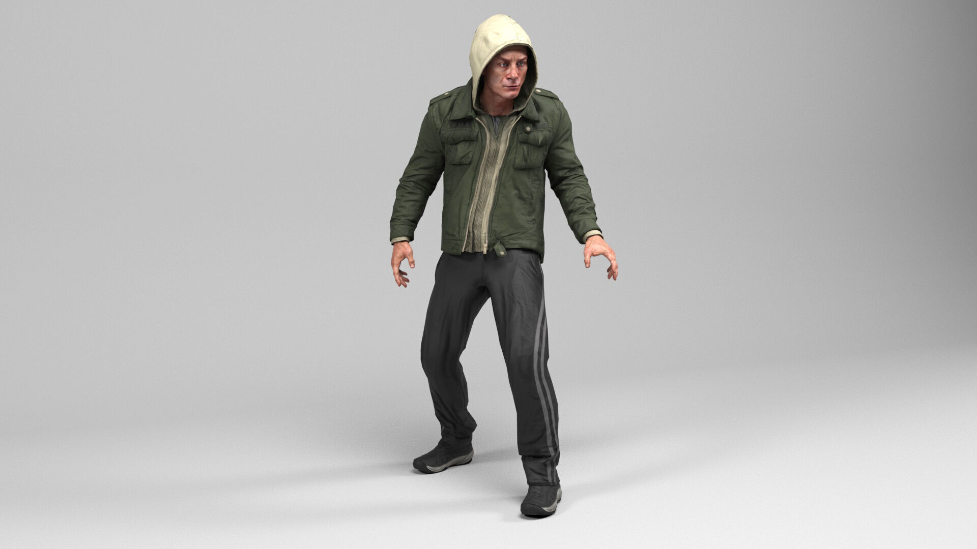 Man 5 Collection Low-poly 3D model_9