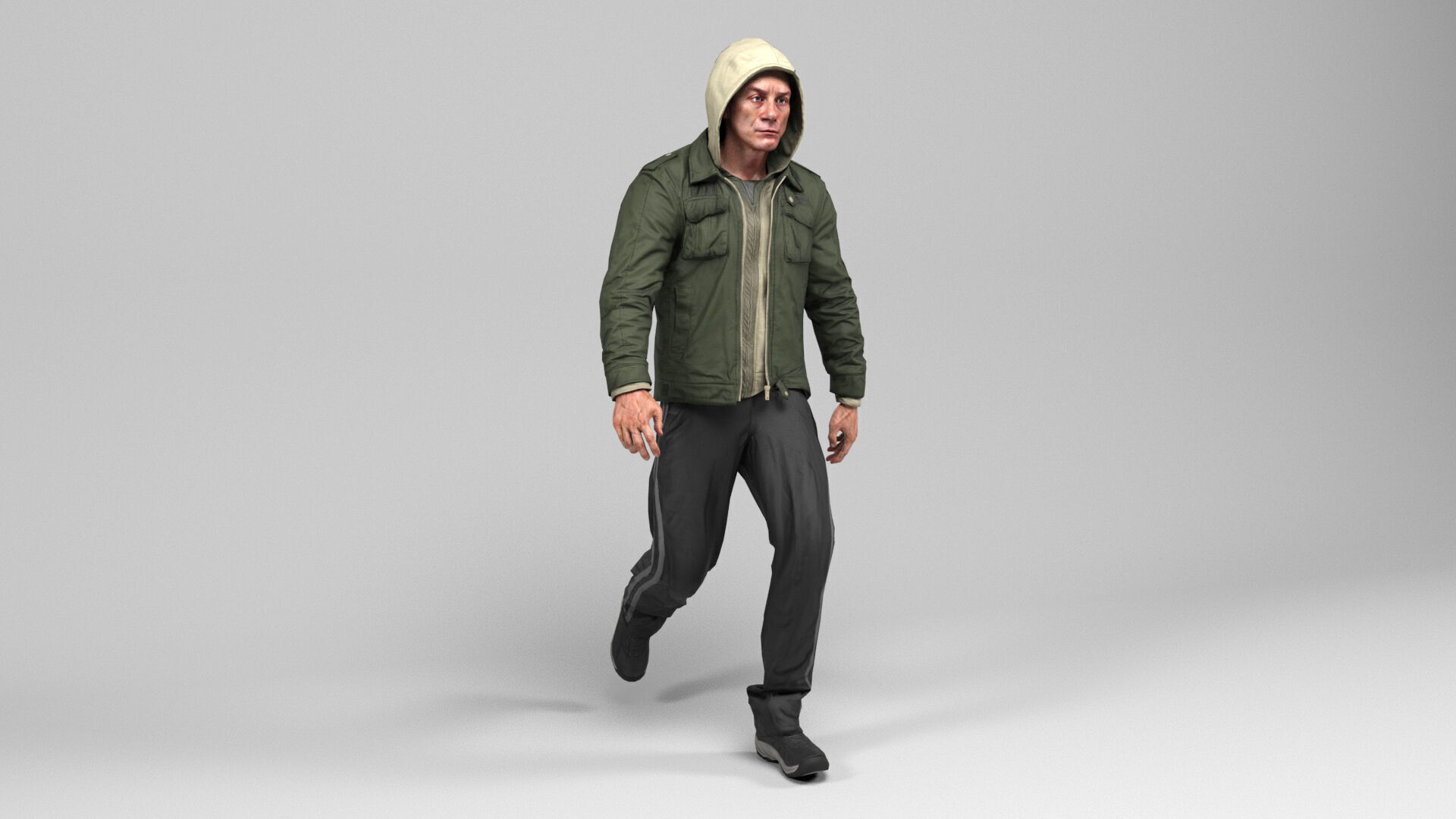 Man 5 Collection Low-poly 3D model_12