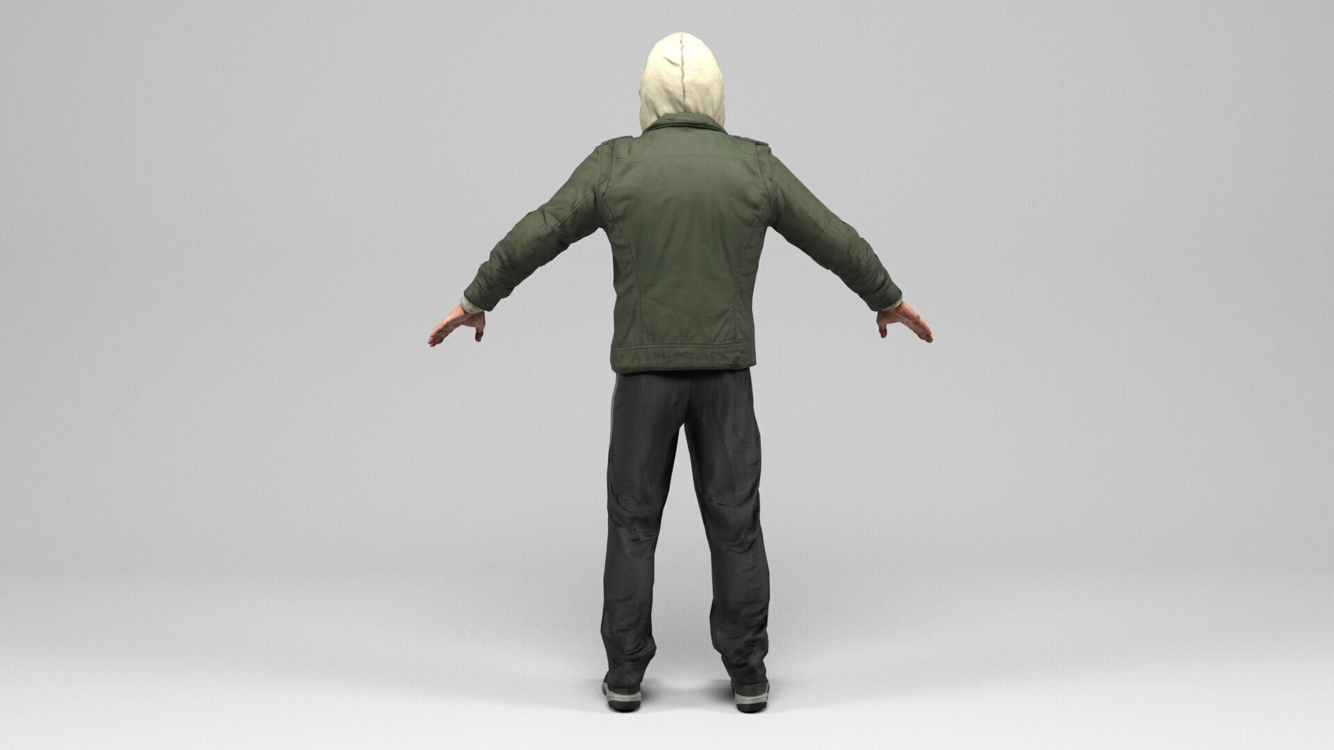 Man 5 Collection Low-poly 3D model_4