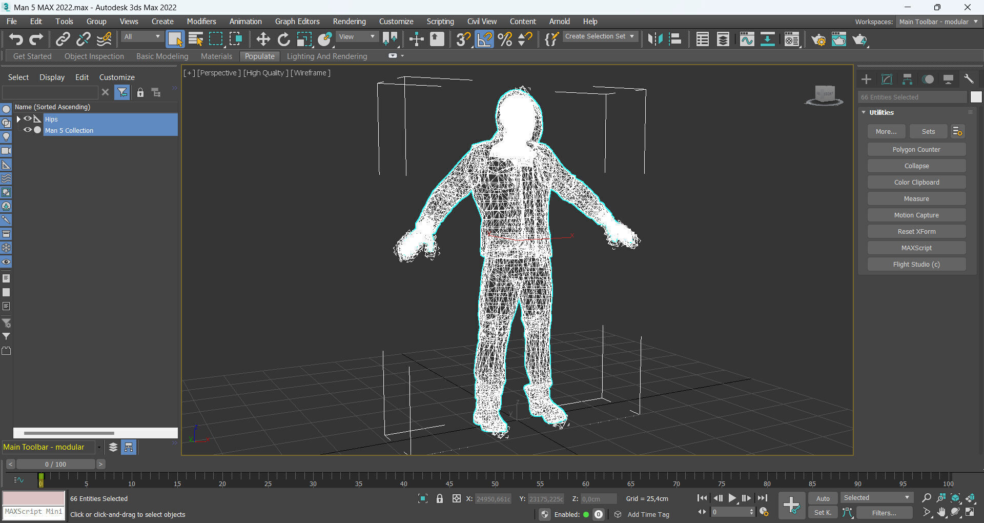 Man 5 Collection Low-poly 3D model_15