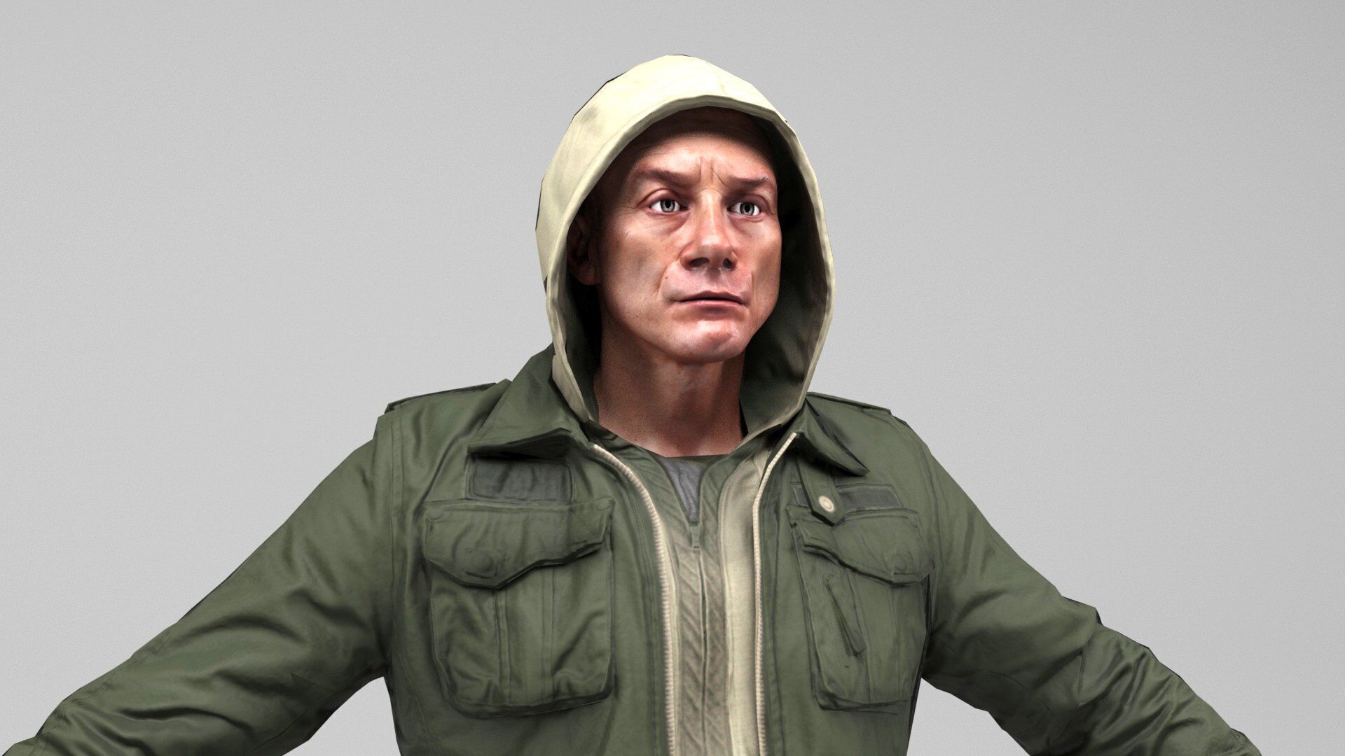 Man 5 Collection Low-poly 3D model_7
