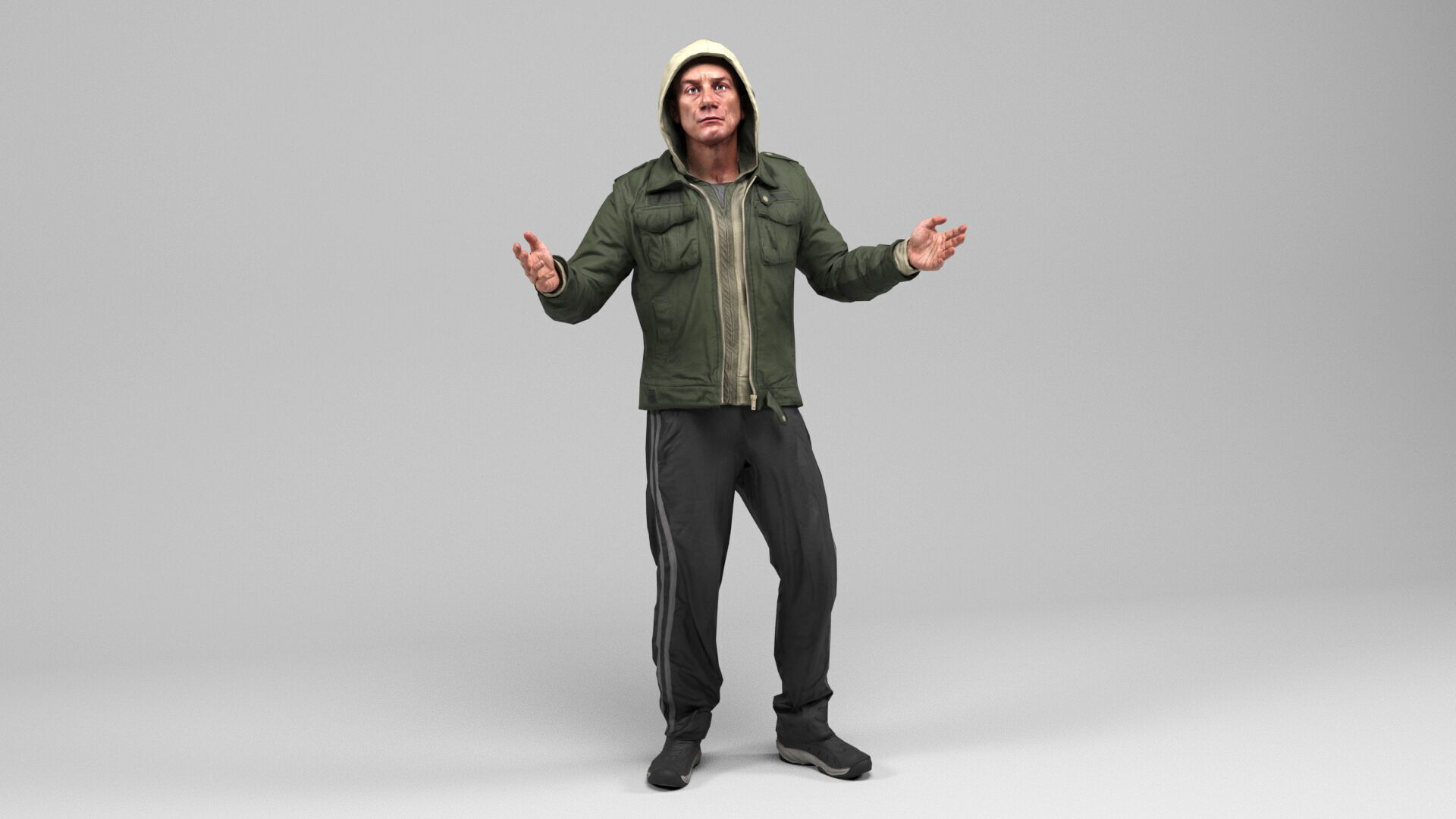Man 5 Collection Low-poly 3D model_10