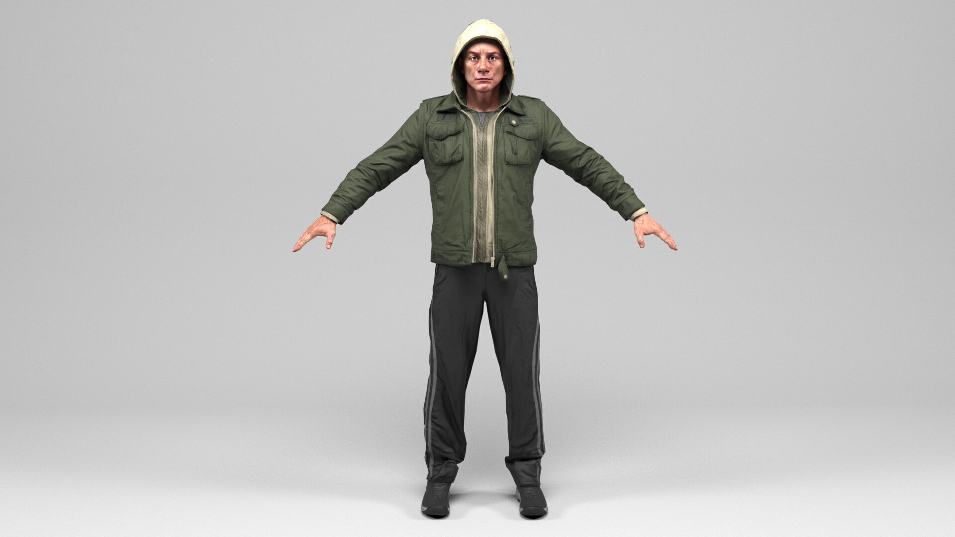 Man 5 Collection Low-poly 3D model_2