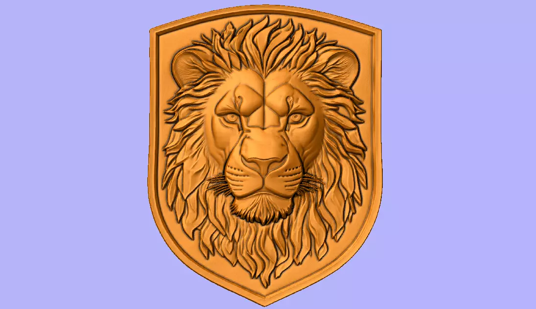 ESCUDO LEAO  3D model_0
