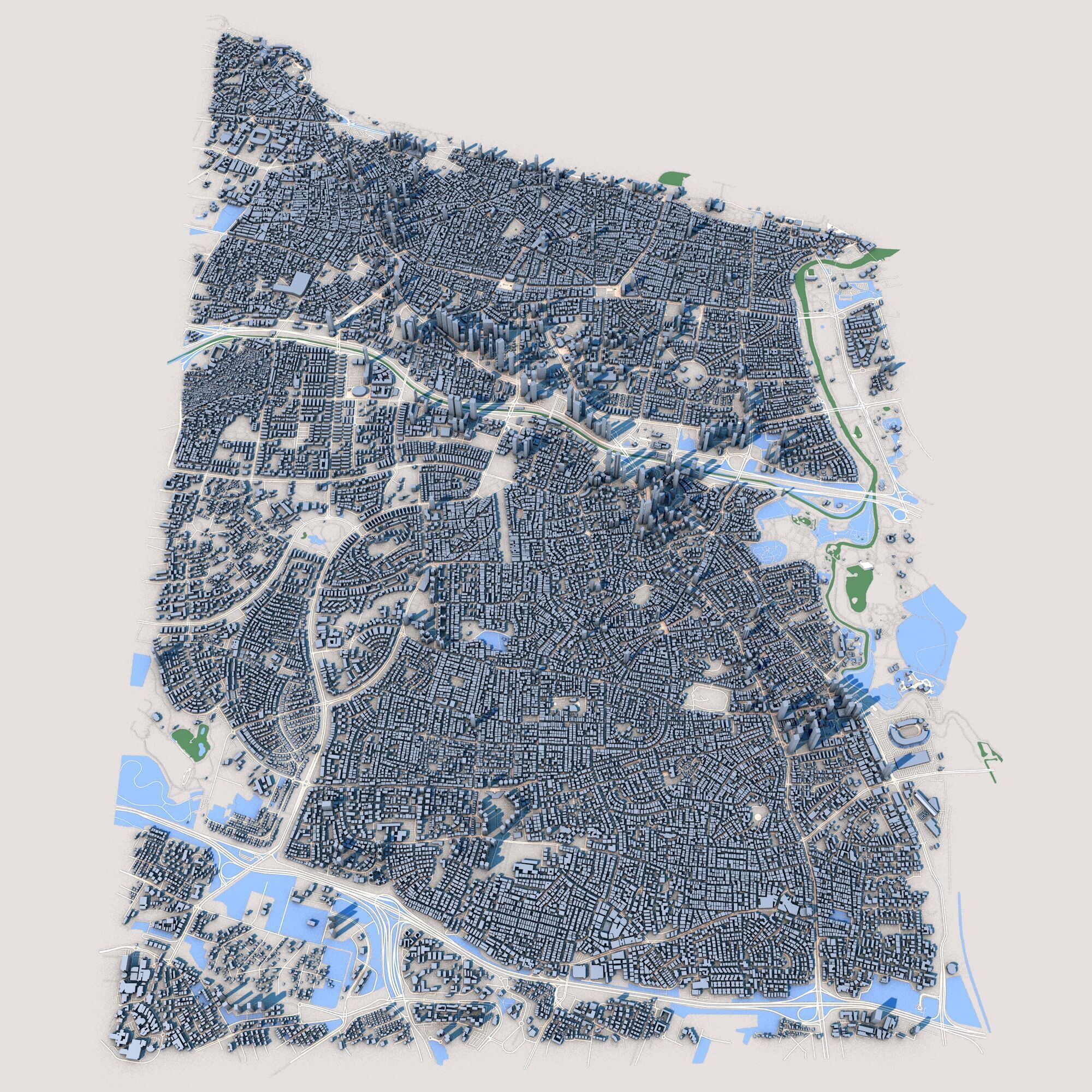 Tel Aviv-Yafo City Israel 3D model_1