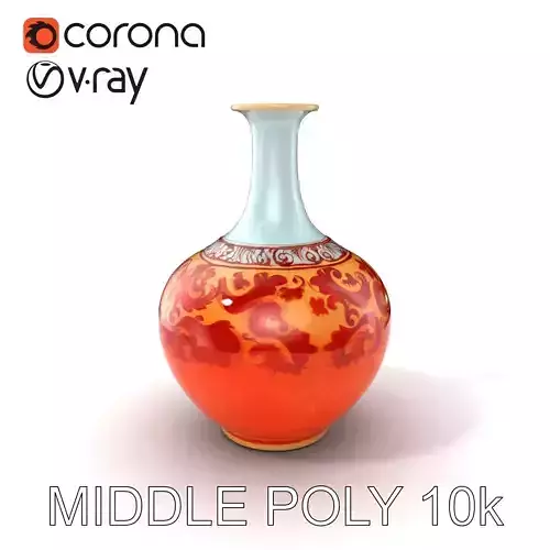 Delicate Ornamental Rosewater Vessel model pack Low-poly 3D model