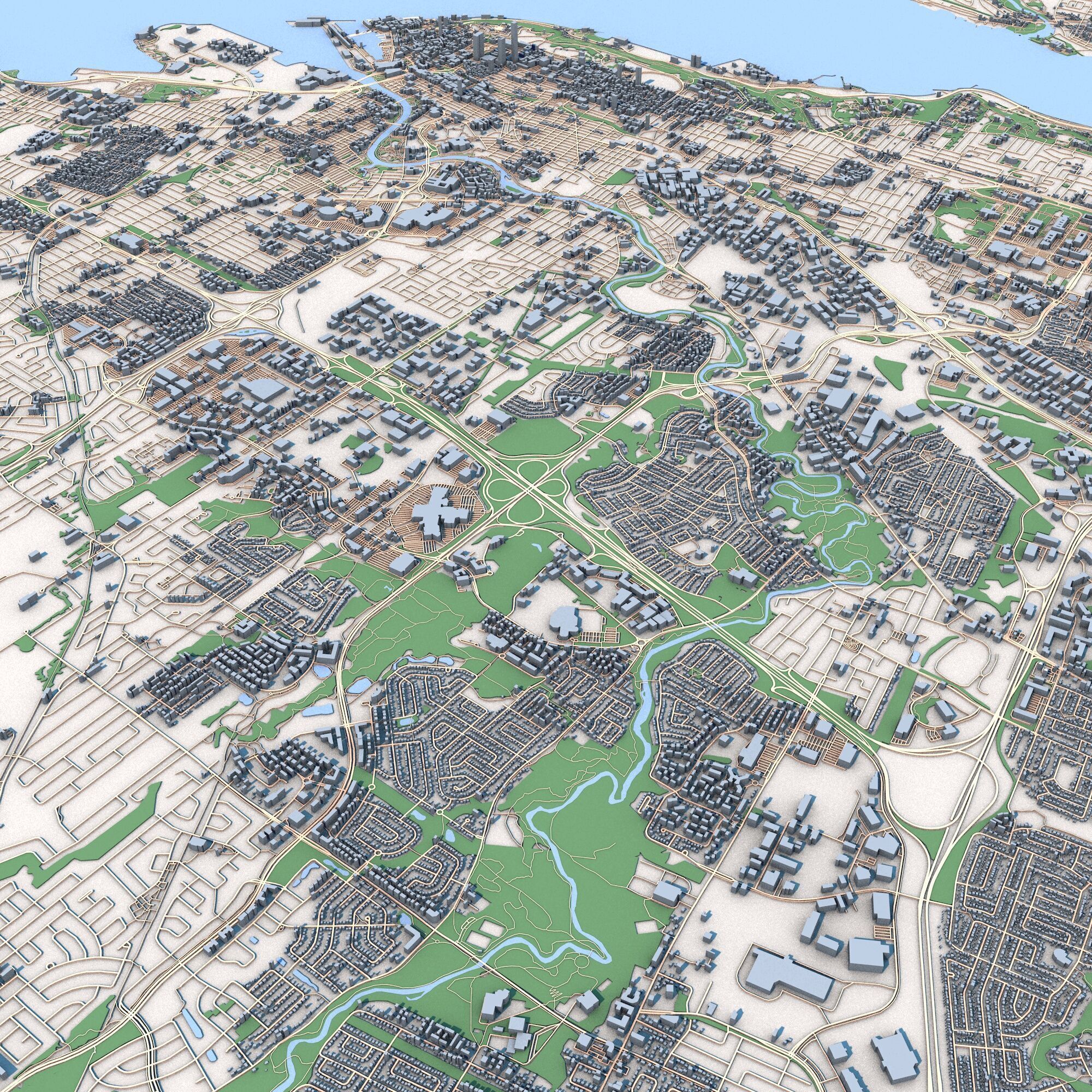 Quebec City Canada 3D model_5