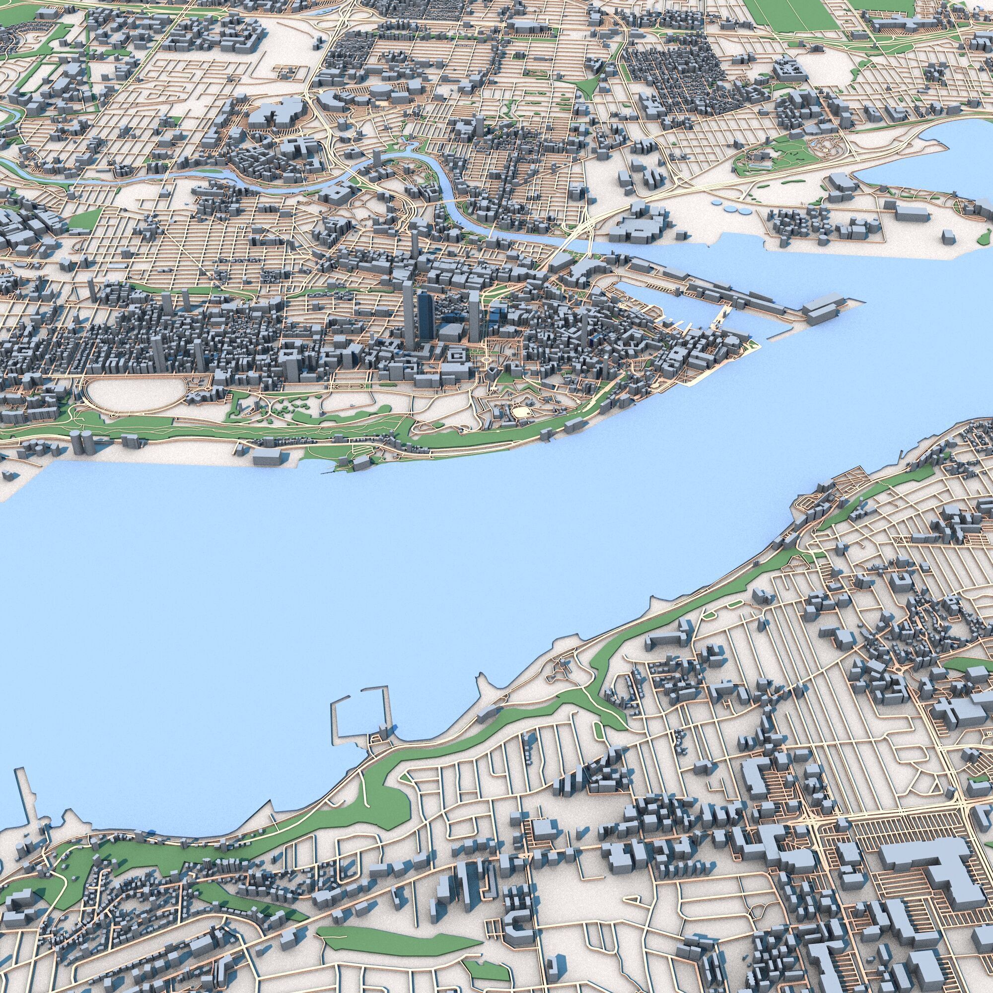 Quebec City Canada 3D model_7