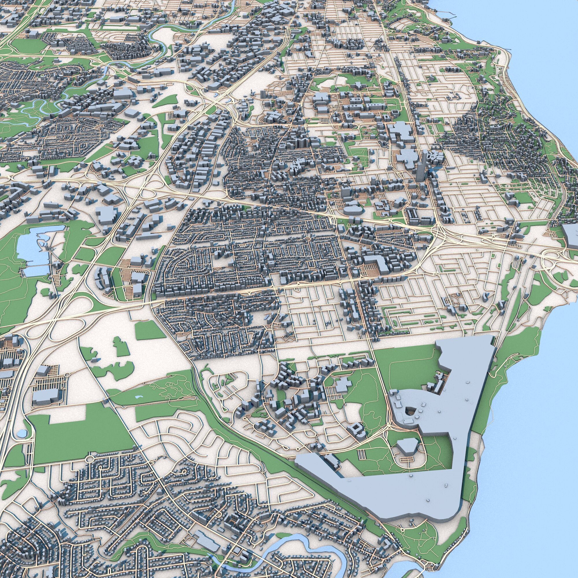 Quebec City Canada 3D model_6