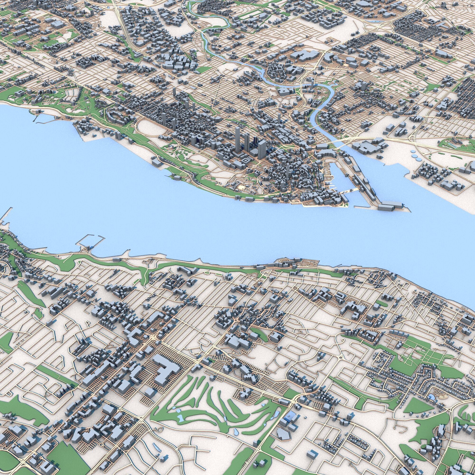 Quebec City Canada 3D model_3