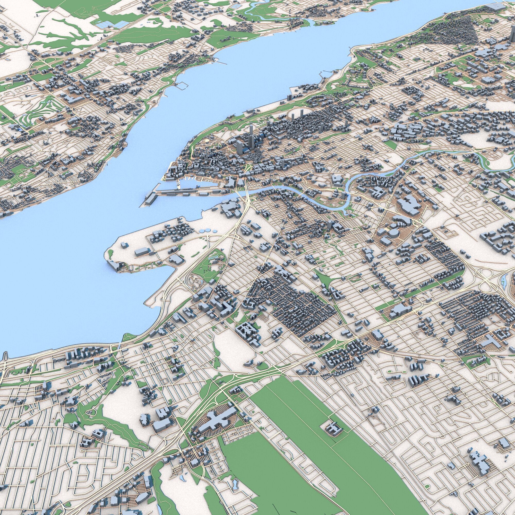 Quebec City Canada 3D model_4