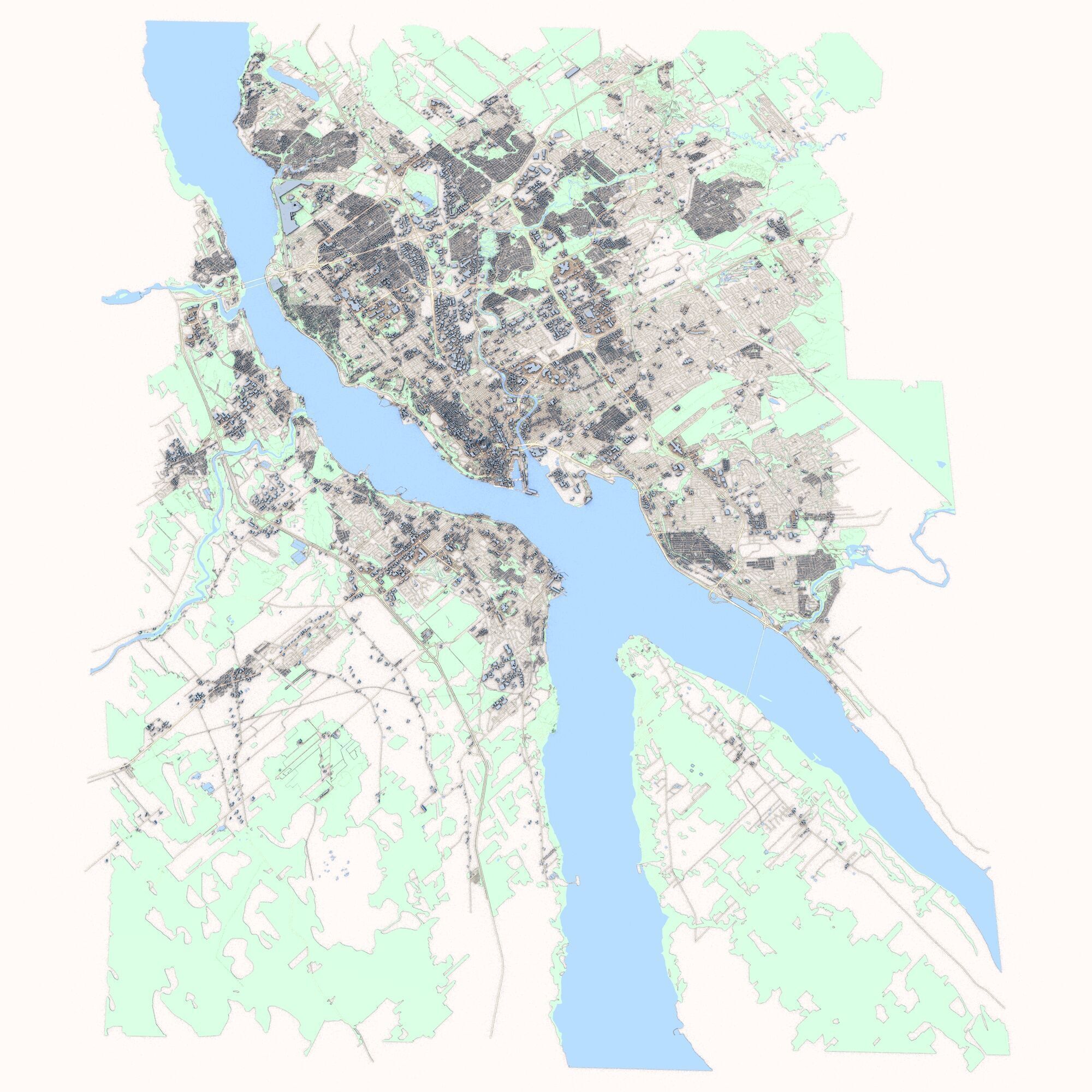 Quebec City Canada 3D model_1