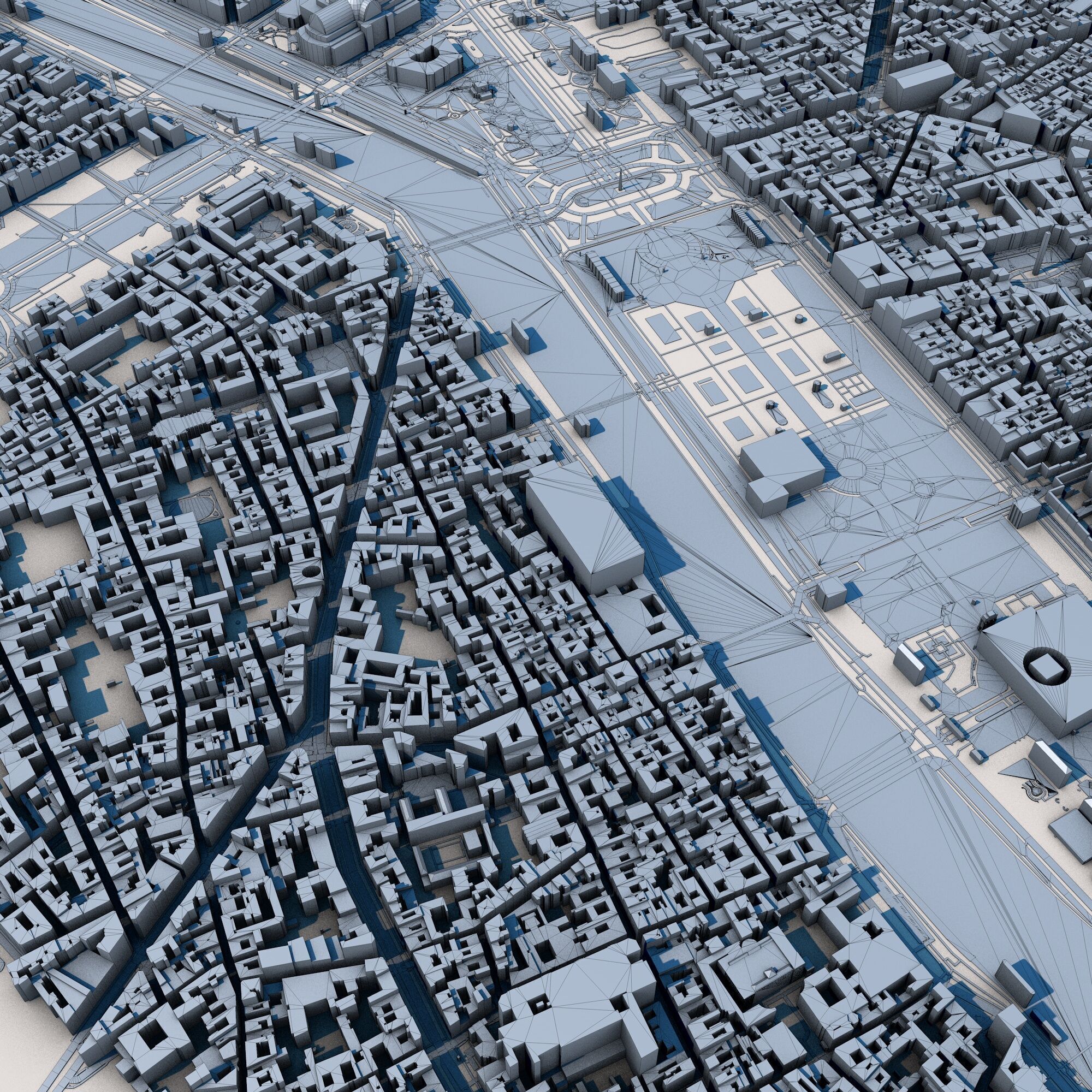 Paris City France 3D model_8