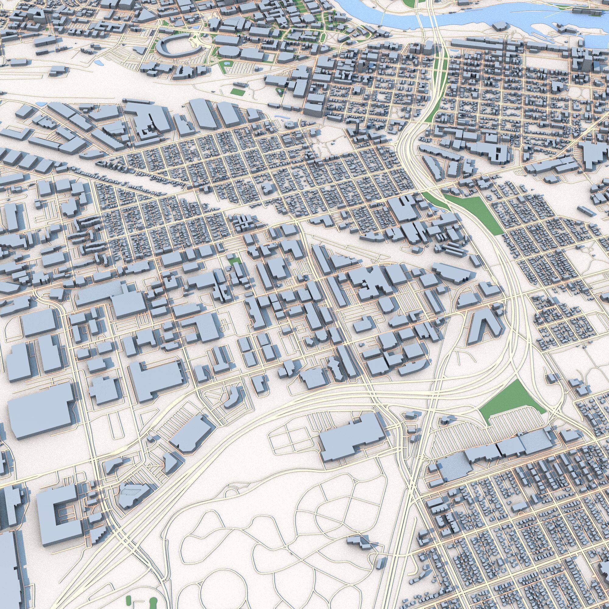 Minneapolis City Minnesota United States 3D model_5