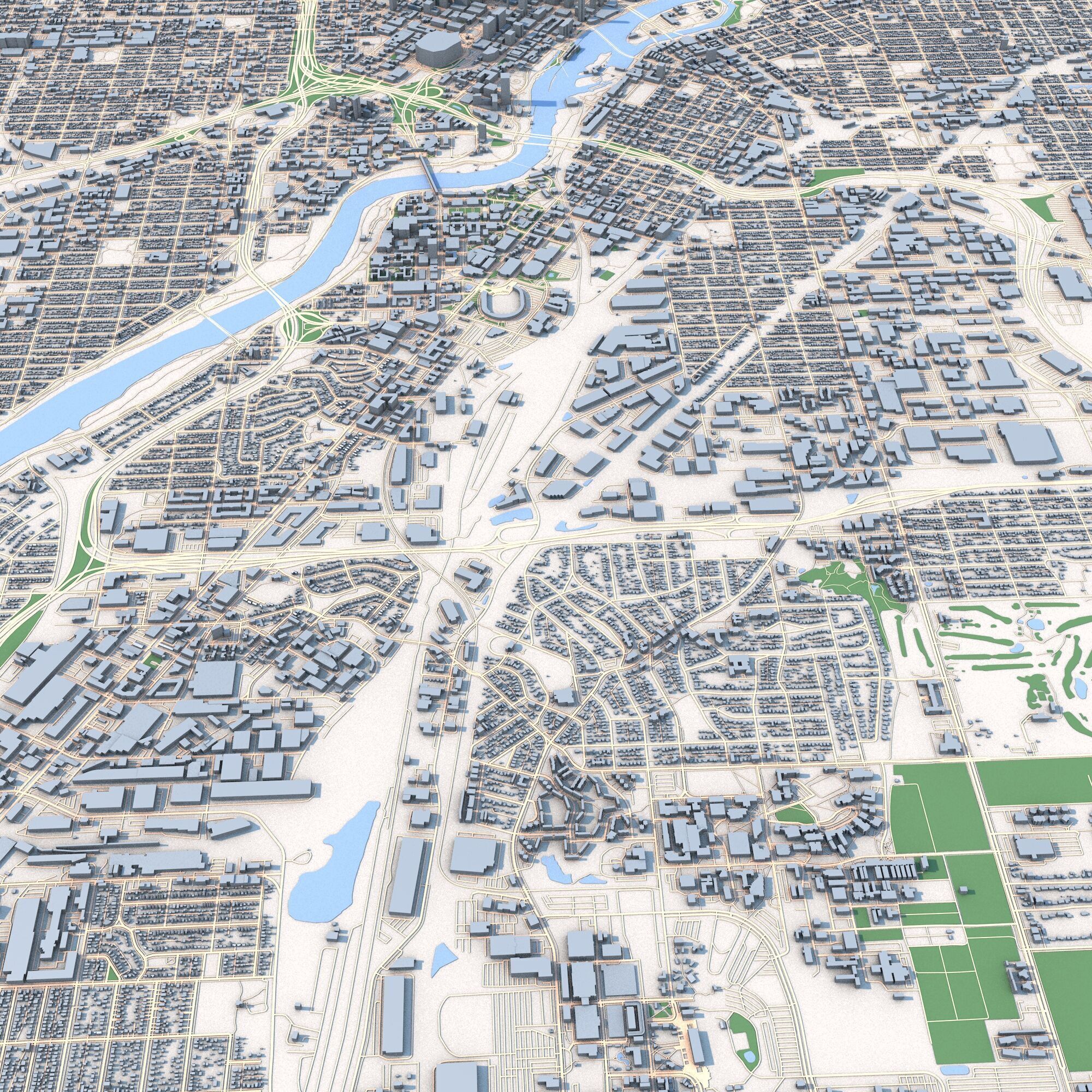 Minneapolis City Minnesota United States 3D model_3