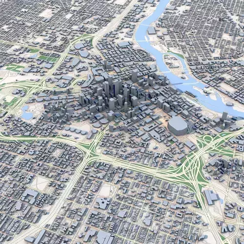 Minneapolis City Minnesota United States 3D model